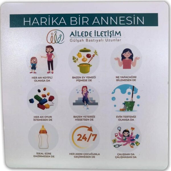 Ailede İletişim Motto Magnet - Ne olur? Serisi - Görsel 5